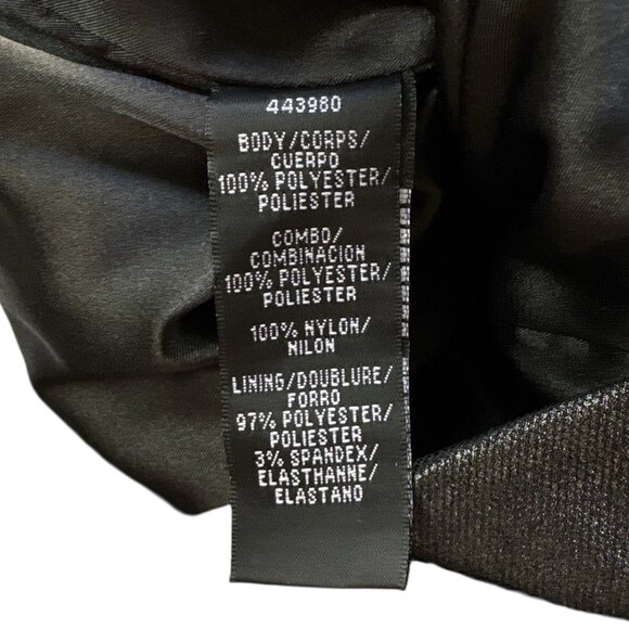 ML Monique Lhuillier Textured Fringe Sheer Cocktail Evening Dress Black Size 2 - Picture 10 of 11